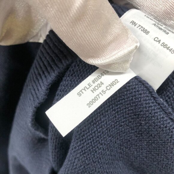 Crewcuts Boys 6-7 (S) Navy Blue 1/4 Zip Sweater Cotton Lightweight Pullover Knit - Picture 5 of 9